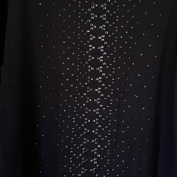 Gerry Weber long sleeve black bling-y tee - Picture 2 of 3